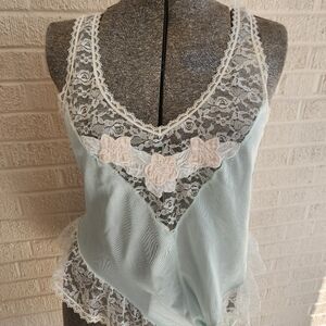 Vintage Pale Blue Bodysuite